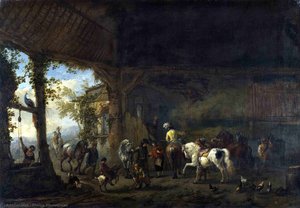The Interior Of A Stable — Philips Wouwerman