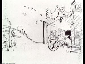 Tchitchikov's Arrival To Town N — Marc Chagall