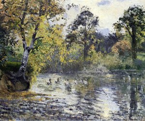 The Pond At Montfoucault — Camille Pissarro