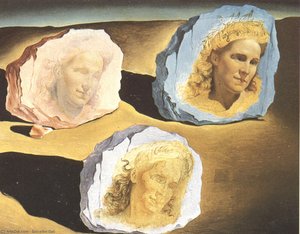 Three Apparitions Of The Visage Of Gala — Salvador Dalí