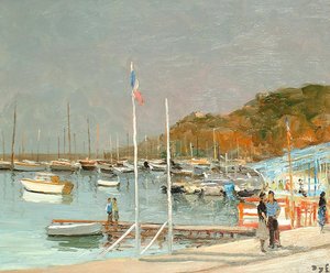 The Pier At The Gulf Of Juan — Marcel Dyf
