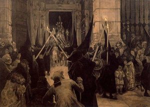 The departure of Christ's Passion during Holy Week in Seville
