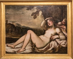 Danaë And Cupid — Andrea Meldolla