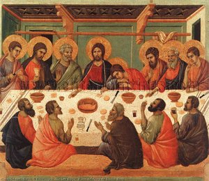 The Last Supper, Museo Dell'opera Del Duomo, Siena. — Duccio Di Buoninsegna, High Renaissance
