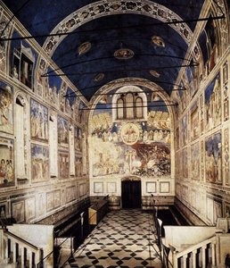 The Chapel Viewed Towards The Entrance — Giotto Di Bondone, Early Renaissance