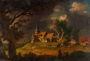 St Mary Cray Church, Kent, A Christening — John Inigo Richards