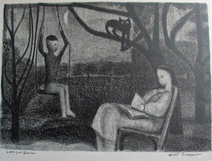 Swing At Dusk — Will Barnet