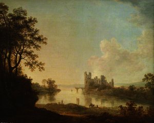 Ruined Castle On A Lake — Richard Wilson