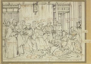 Study For The Family Portrait Of Thomas More — Hans Holbein The Younger