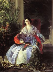 Portrait Of Princess Elezabeta Pavlovna Saltykova — Karl Pavlovich Bryullov, Romanticism