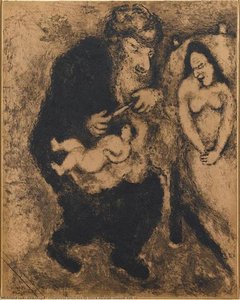 Circumcision Prescribed By God To Abraham (genesis, Xvii, 10) — Marc Chagall