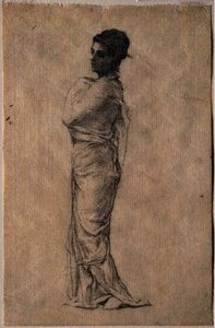 Draped Female Figure — John La Farge