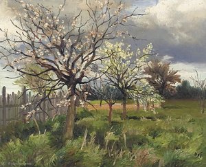 Orchard In Spring, (1975) — Marcel Dyf
