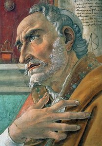 Detail From St. Augustine In His Study — Sandro Botticelli