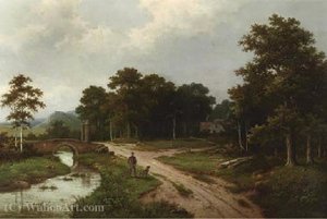Inspecting The Estate — Hendrik Pieter Koekkoek
