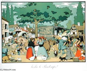 Poster Advertising 'le Printemps' Delivery Service