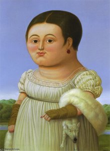 Mademoiselle Rivière (d'après Ingres) — Fernando Botero