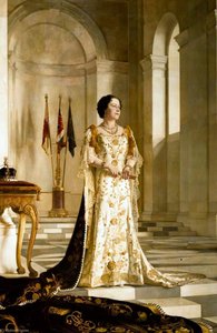 Elizabeth Bowes Lyon (1900–2002), Queen Mother (copy After Gerald Festus Kelly) — Robert John Swan