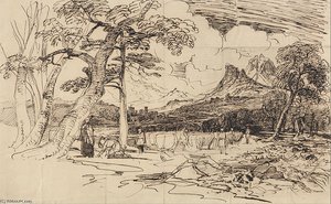 Study For 'elijah' - — Peter De Wint