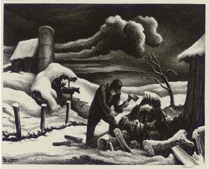 The Woodpile — Thomas Hart Benton