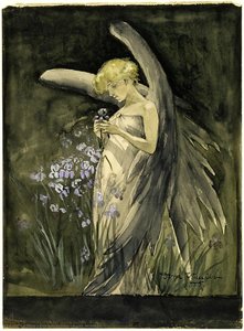 Fairy In Irises — Dora Wheeler Keith