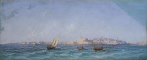 View Of La Valletta From The Sea — Luigi Maria Galea