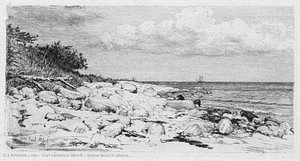 Stone Beach Shore — Carl Heinrich Bloch