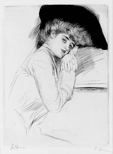 Woman With Black Hat — Paul César Helleu