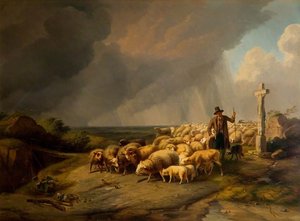 Gathering The Flock — Eugène Joseph Verboeckhoven