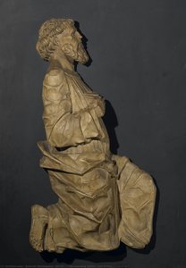 Two Kneeling Saints (one Of Two) — Antonio Mantegazza (attrib.)