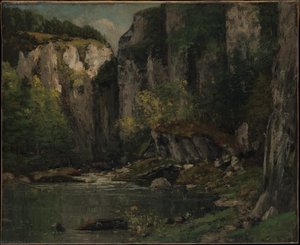 River And Rocks — Gustave Courbet, Contemporary Realism