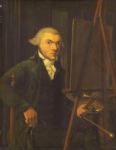 Portrait Of A Painter, Probably Harmanus Uppink, Willem Uppink, 1785 - 1791 — Willem Uppink