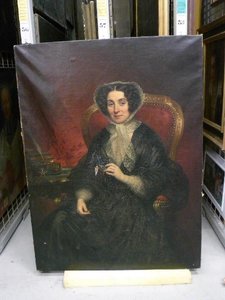 Portrait De Madame Mutel Cavelan — Joseph Désiré Court