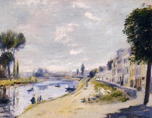 The Banks Of The Seine — Pierre-auguste Renoir