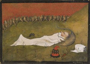 King Hobgoblin Sleeping — Hugo Gerhard Simberg