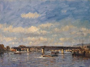 The Bridge At Conflans — Edward Seago