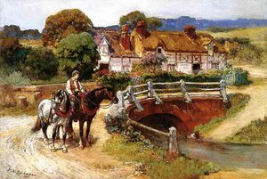 The Old Bridge, Normandy — Frederick Arthur Bridgman