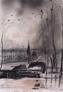 Rooks Arrived. Landscape With Church — Aleksey Savrasov