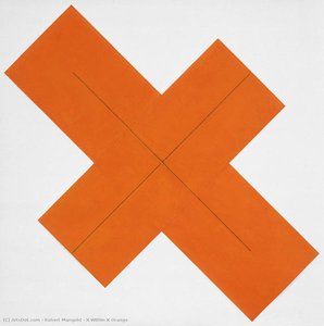 X Within X Orange — Robert Mangold