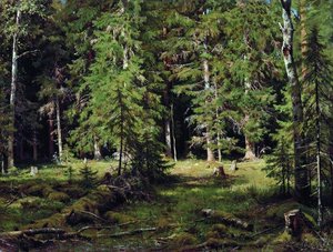 Forest (12) — Ivan Ivanovich Shishkin, Contemporary Realism