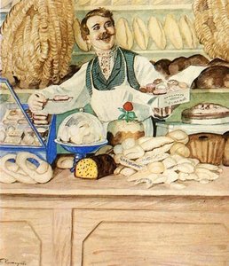 Baker — Boris Mikhailovich Kustodiev, Realism