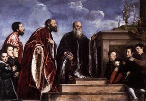 The Vendramin Family Venerating A Relic Of The True Cross — Titian