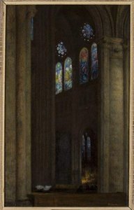 Interior Of The Cathedral In Chartres — Józef Pankiewicz, Post-impressionism