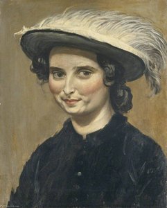 Dorelia Mcneill (1881–1969), In A Feathered Hat — Augustus Edwin John