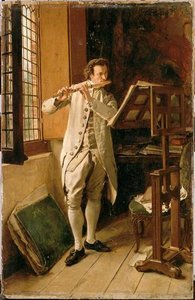 Joueur De Flûte — Jean-louis Ernest Meissonier