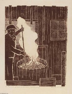 A Farmer Prepares His Lard — Frank Mcclure