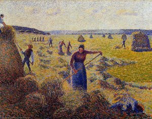 The Harvest Of Hay In Eragny — Camille Pissarro