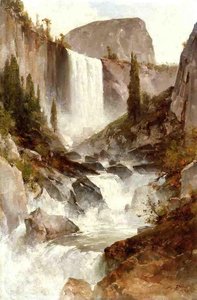 Falls In Yosemite — Thomas Hill