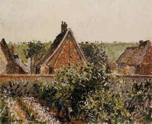 Harvest In The Orchard, Eragny — Camille Pissarro