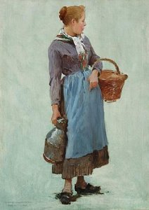 Peasant Girl — Charles Sprague Pearce